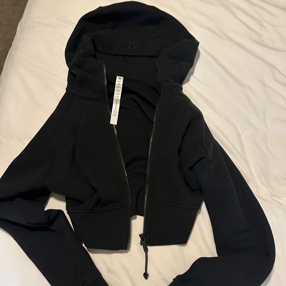 Lululemon Athletica Black Cropped Hoodie